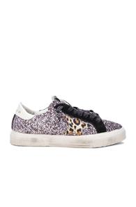 Golden Goose May Sneakers In Metallics,animal Print