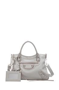 Balenciaga Classic Town Metal Plaque In Gray