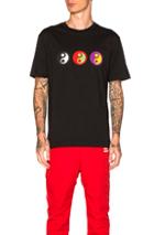 Gosha Rubchinskiy Yin Yang Tee In Black,geometric Print