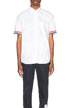 Thom Browne Collar Button Down Shirt In White