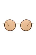Acne Studios Scientist Sunglasses In Brown,animal Print