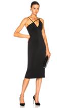 Cushnie Et Ochs Strap Detail Sleeveless Pencil Dress In Black