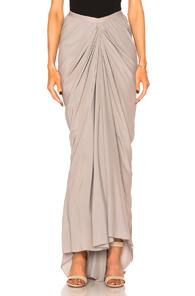Rick Owens Mermaid Skirt In Gray