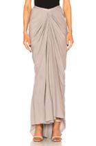 Rick Owens Mermaid Skirt In Gray