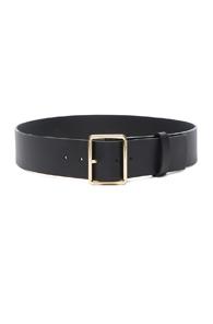 Frame Denim Rectangle Belt In Black