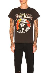 Madeworn Neil Young Tee In Black
