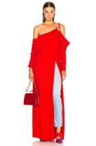 Monse Cowl Sleeve Gown In Red