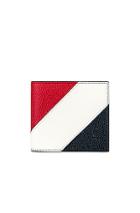 Thom Browne Billfold Wallet In Blue,red,stripes,white