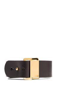 Chloe Sliders Calfskin Leather Belt In Black