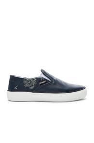 Vetements Passport Slip Ons In Blue