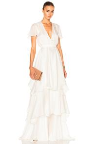 Houghton Marina Gown In White