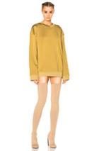 Yeezy Season 3 Plaited Jersey Crewneck Sweatshirt In Green