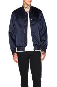 Acne Studios Selo Bomber Jacket In Blue