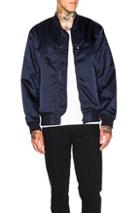 Acne Studios Selo Bomber Jacket In Blue