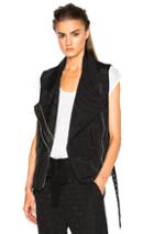 Ann Demeulemeester Sleeveless Moto Vest In Black