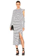 Rodebjer Labe Dress In Black,white,checkered & Plaid
