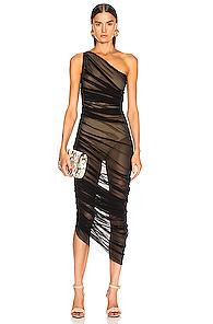 Norma Kamali Diana Gown In Black,neutral