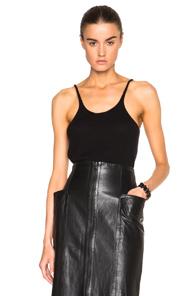 Tibi Cashmere Cami Top In Black