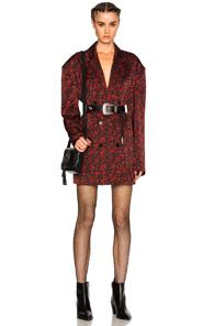 Magda Butrym Cologne Jacket In Red,floral