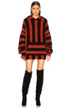 Amiri Baja Pullover Hoodie In Black,red,stripes