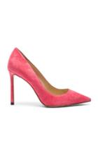 Jimmy Choo Romy 100mm Suede Heel In Pink