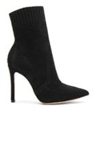 Gianvito Rossi Knit Boucle Katie Ankle Booties In Black