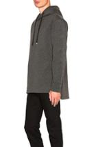 Helmut Lang 3d Logo Long Sleeve Hoodie In Gray