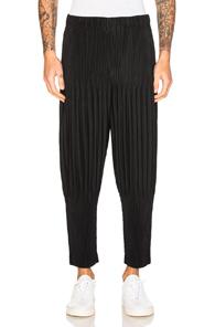 Issey Miyake Homme Plisse Basic Long Pants In Black