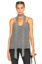 Ag Adriano Goldschmied Lisette Scarf Top In Abstract,geometric Print,black