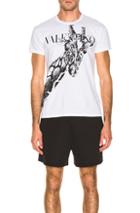 Valentino Giraffe Tee In Animal Print,white