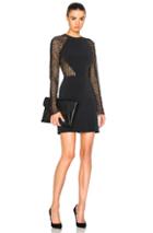 David Koma Lace Mini Dress In Black
