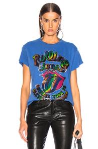 Madeworn Rolling Stones Summer '78 Glitter Crew Tee In Blue