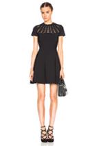 Valentino Cut Out Neck Dress In Black