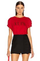 Valentino Logo T Shirt In Red