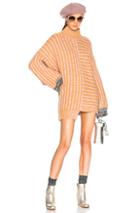 Rachel Comey Doubles Sweater Dress In Orange,neutrals,pink,stripes