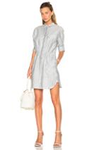 Atm Anthony Thomas Melillo Crinkle Shirt Dress In Stripes
