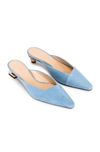Jacquemus Maceio Mules In Blue