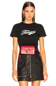 Fiorucci Soda Cropped Tee In Black
