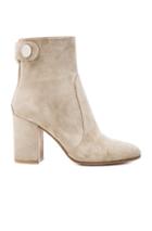Gianvito Rossi Suede Chunky Heel Boots In Gray