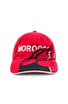 Vetements Cut Up Cap In Red