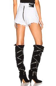 Alexander Wang Bite Zip Short In White
