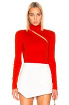 Dion Lee Lingerie Hook Turtleneck Sweater In Red