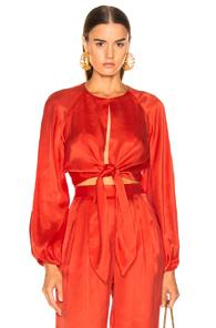 Mara Hoffman Ruby Top In Red