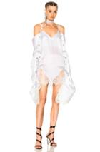 Y Project V Collar Dress In White