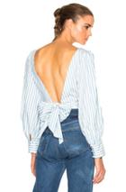 Johanna Ortiz Bahia Top In Stripes,green