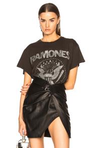 Madeworn Ramones Glitter Tee In Black