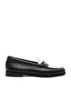 Re/done X G.h. Bass & Co. Whitney Loafer In Black,animal Print