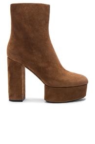 Alexander Wang Cora Suede Boots In Brown