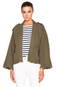Nili Lotan Military Kimono Jacket In Green