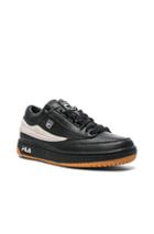 Gosha Rubchinskiy X Fila T1 Mid Leather Sneakers In Black